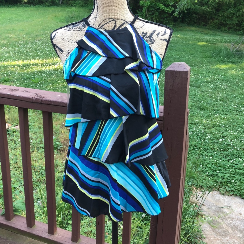 Worthington  multi color sleeveless summer top
